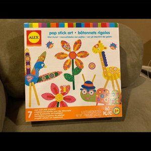 Kids Craft Set: Alex Pop Stick Art--NIB